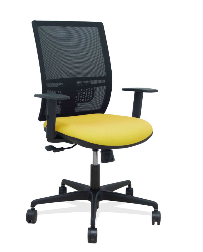 Silla Ergonómica Yunquera sincro negra bali brazo regulable