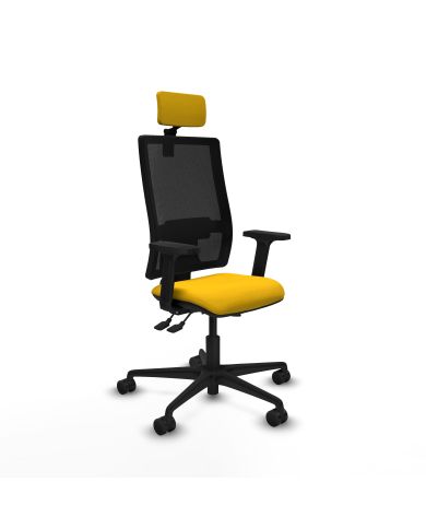 Silla Ergonómica Bormate asincro negra asiento bali brazos