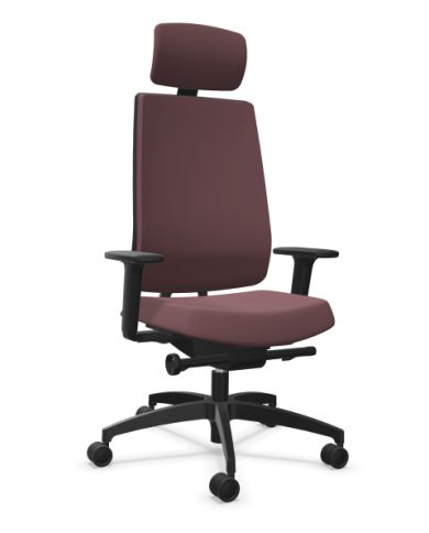 Silla Ergonómica Indeed traslacktapizada tonal color brazos