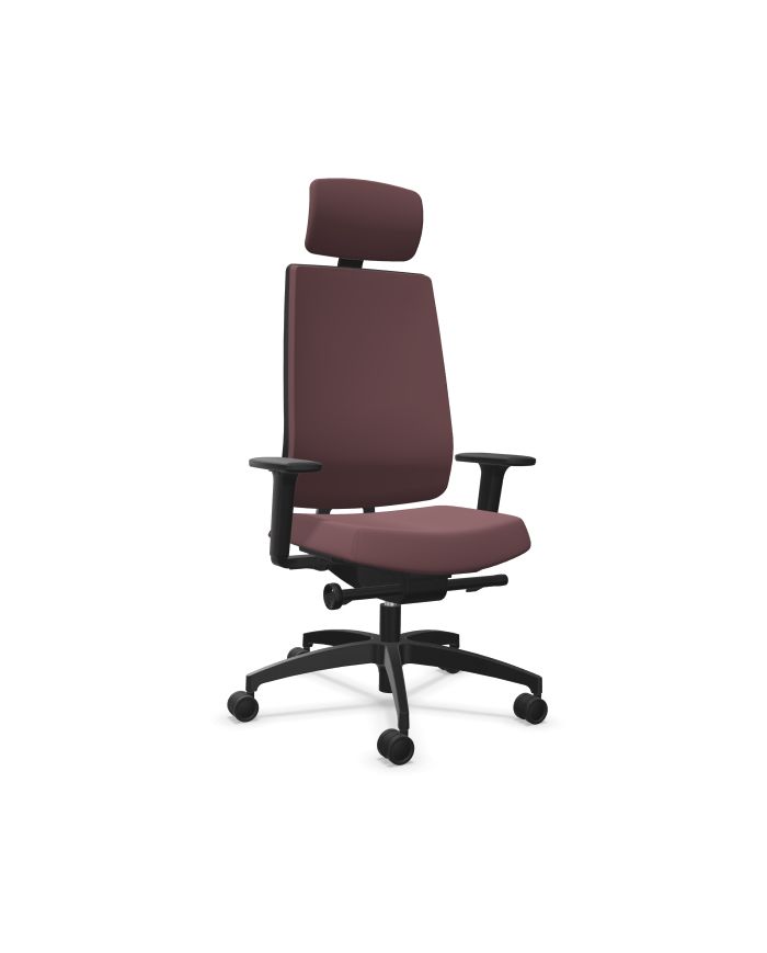 Silla Ergonómica Indeed traslacktapizada tonal color brazos