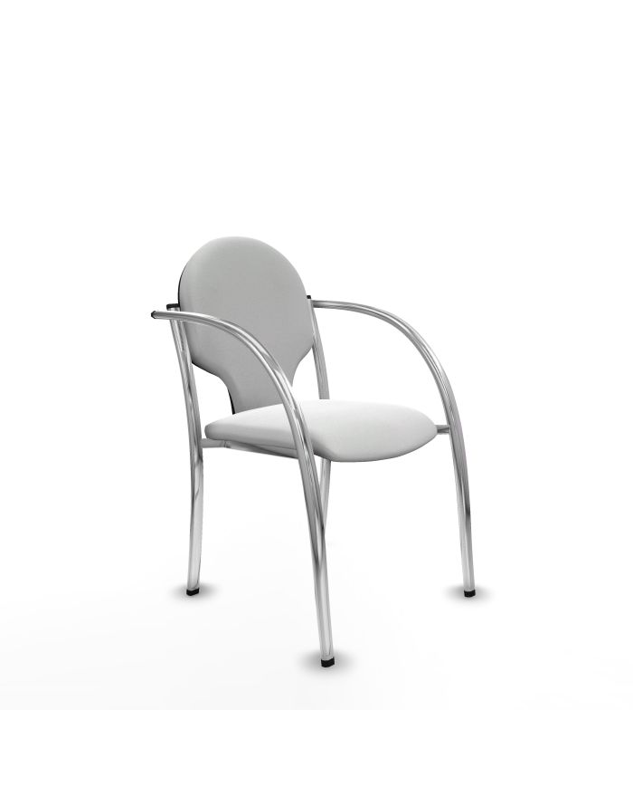 Silla Pack 2 sillas Hellín chasis 4 patas cromo bali