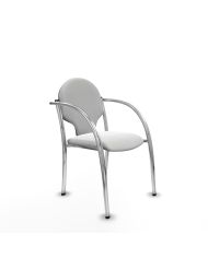 Silla Pack 2 sillas Hellín chasis 4 patas cromo bali