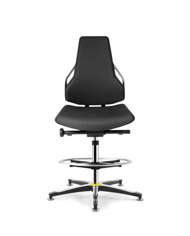 Taburete Tec identity tejido ESD king base aluminio