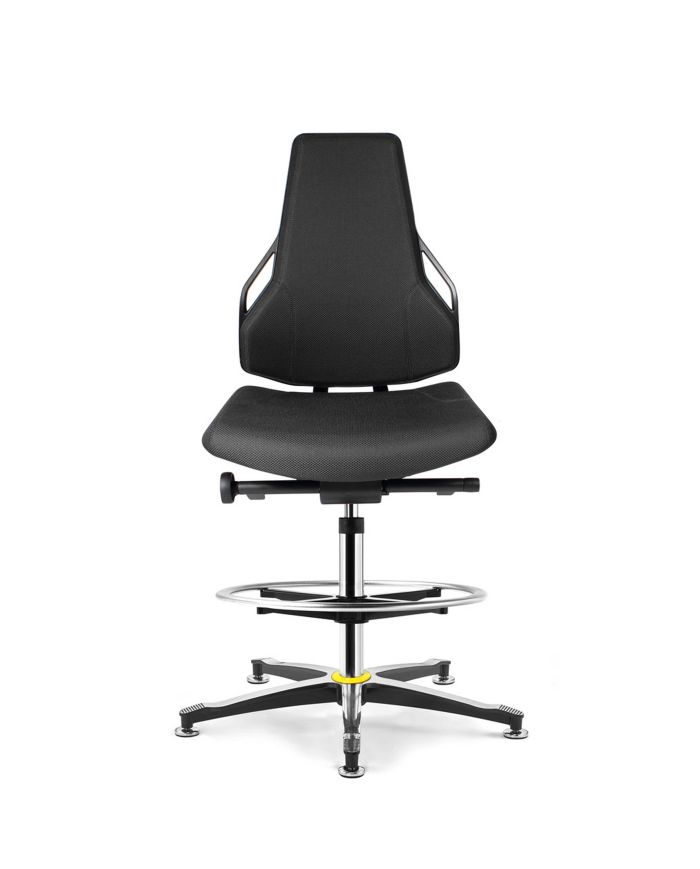 Taburete Tec identity tejido ESD king base aluminio