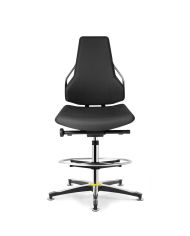 Taburete Tec identity tejido ESD king base aluminio