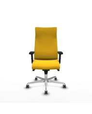 Silla Ergonómica Albacete dirección sincro brazos 2D base aluminio ruedas 65 engomadas