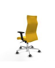 Silla Ergonómica Albacete dirección sincro brazos 2D base aluminio ruedas 65 engomadas