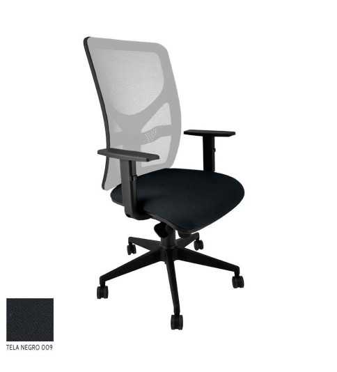 Silla ergonómica de oficina modelo ERGOSTELLAR, con cabezal, brazos regulables