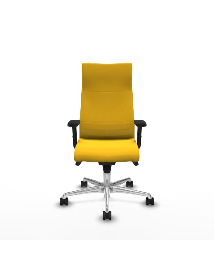 Silla Ergonómica Albacete dirección sincro brazos 2D base aluminio ruedas 65 nailon