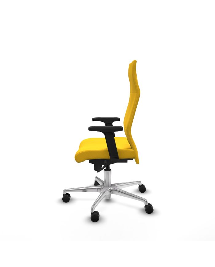 Silla Ergonómica Albacete dirección sincro brazos 2D base aluminio ruedas 65 nailon