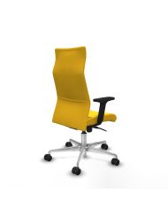 Silla Ergonómica Albacete dirección sincro brazos 2D base aluminio ruedas 65 nailon