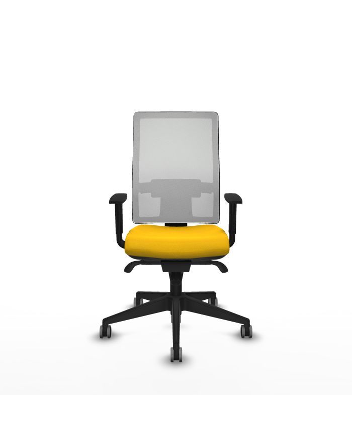 Silla Ergonómica Horna sincro blanca bali brazos 1D base