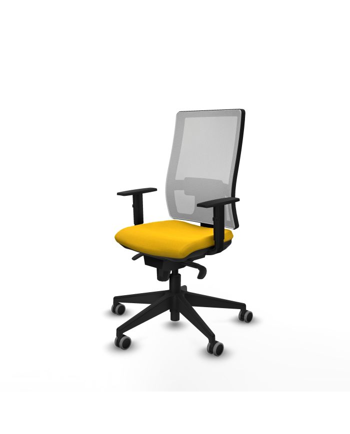 Silla Ergonómica Horna sincro blanca bali brazos 1D base