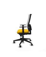 Silla Ergonómica Horna sincro blanca bali brazos 1D base piramidal
