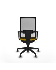 Silla Ergonómica Horna sincro blanca bali brazos 1D base piramidal