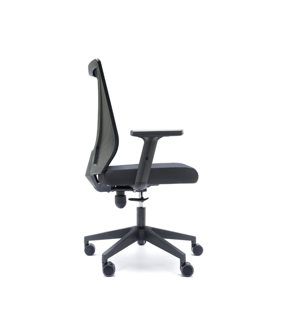 Silla de Oficina TIRANA de Euromof en acabado negro-4 Silla de Oficina TIRANA de Euromof en acabado negro-4