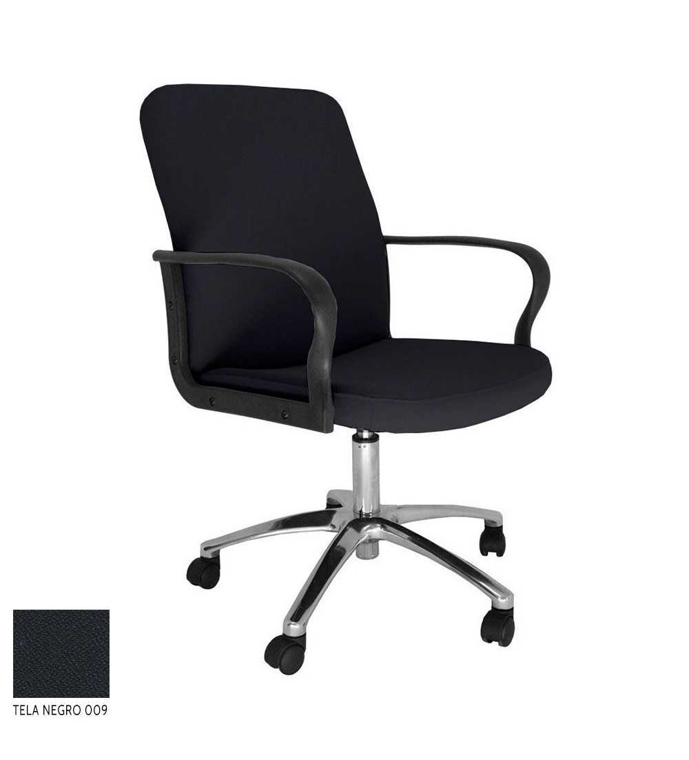 Sillón ergonómico dirección modelo ROCKY de Vincolo, respaldo bajo, base cromada