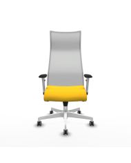 Silla Ergonómica Albacete sincro blanca brazos blancos base blanca