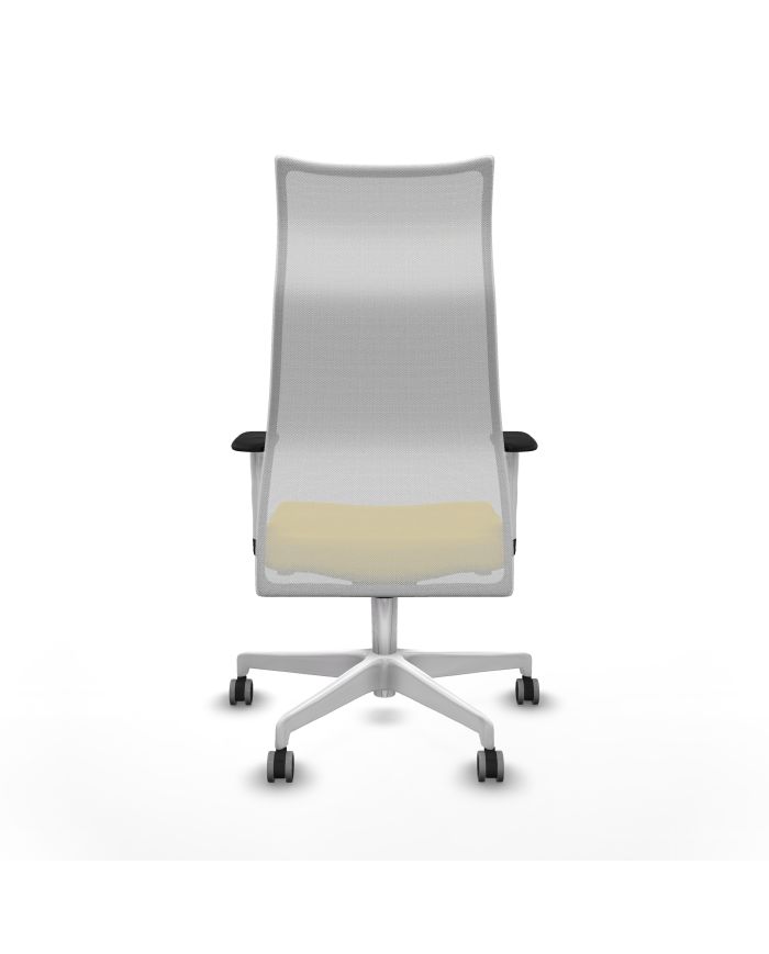 Silla Ergonómica Albacete sincro blanca brazos blancos base blanca