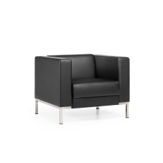 Sofá CAIRO de una plaza de Euromof, en acabado negro