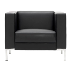 Sofá CAIRO de una plaza de Euromof, en acabado negro