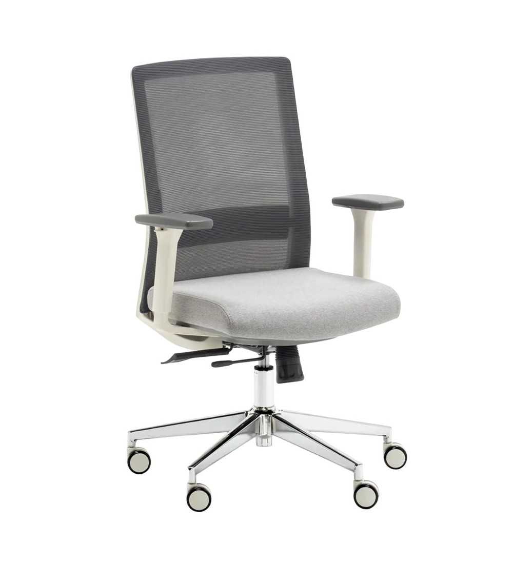 Silla ergonómica NIZA de Euromof en acabado blanco, uso recomendado 8 horas Silla ergonómica NIZA de Euromof en acabado blanco, uso recomendado 8 horas