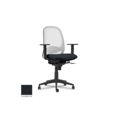 Silla ergonómica de oficina modelo SPINEZONE negra, brazos regulables