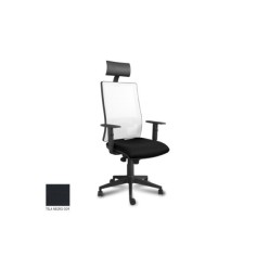 Silla ergonómica de oficina modelo DIPLOMATIX, con cabezal