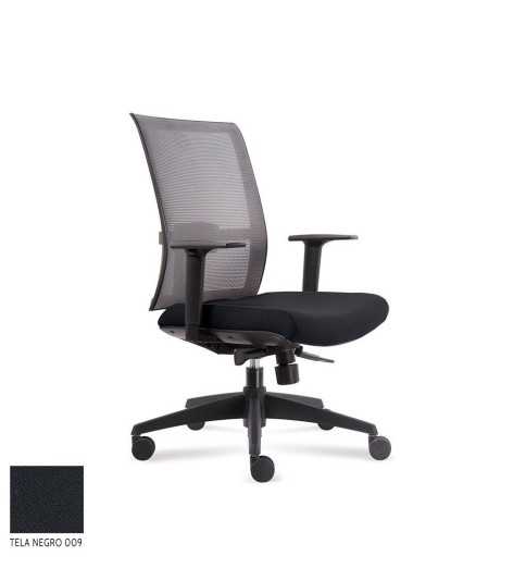 Sillón ergonómico dirección modelo STABILITE PRO, respaldo bajo, base poliamida