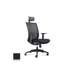 Silla ergonómica de oficina modelo COMFIEX, con cabezal, brazos regulables