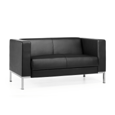 Sofá CAIRO de dos plazas de Euromof, en acabado negro
