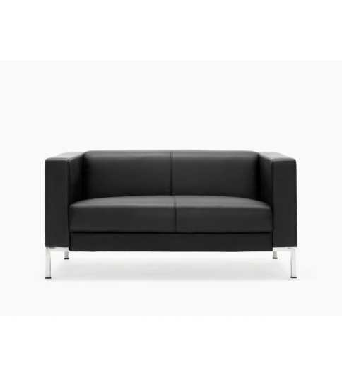 Sofá CAIRO de dos plazas de Euromof, en acabado negro-0