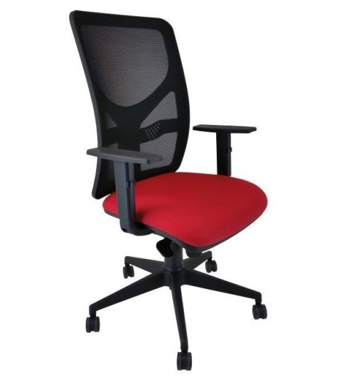 Silla ergonómica de oficina modelo LUMBARIS, con brazos regulables