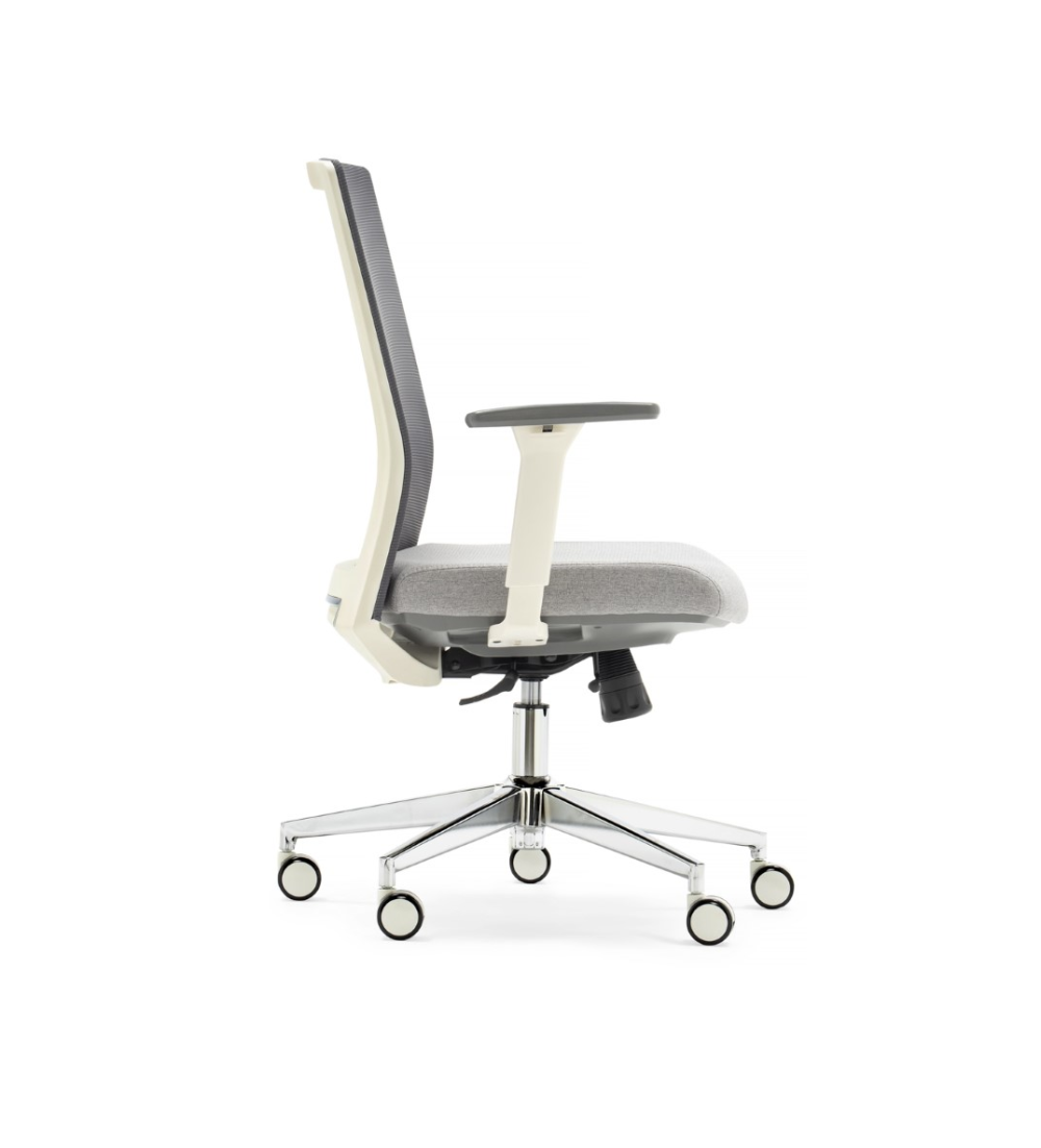 Silla ergonómica NIZA de Euromof en acabado blanco, uso recomendado 8 horas-2 Silla ergonómica NIZA de Euromof en acabado blanco, uso recomendado 8 horas-2