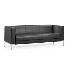 Sofá CAIRO de tres plazas de Euromof, en acabado negro