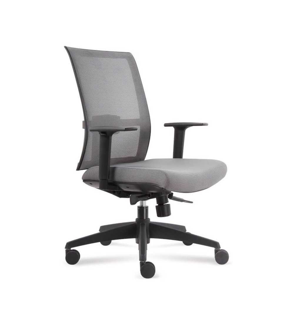 Silla ergonómica de oficina modelo Verona de Vincolo, con brazos regulables