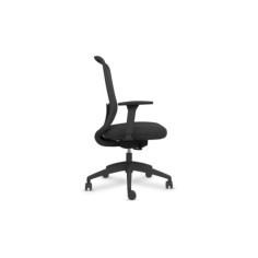 Silla ergonómica de oficina modelo DYNAMIS negro, brazos regulables, mecanismo SYNCRO