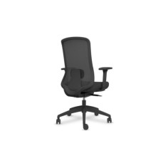 Silla ergonómica de oficina modelo DYNAMIS negro, brazos regulables, mecanismo SYNCRO