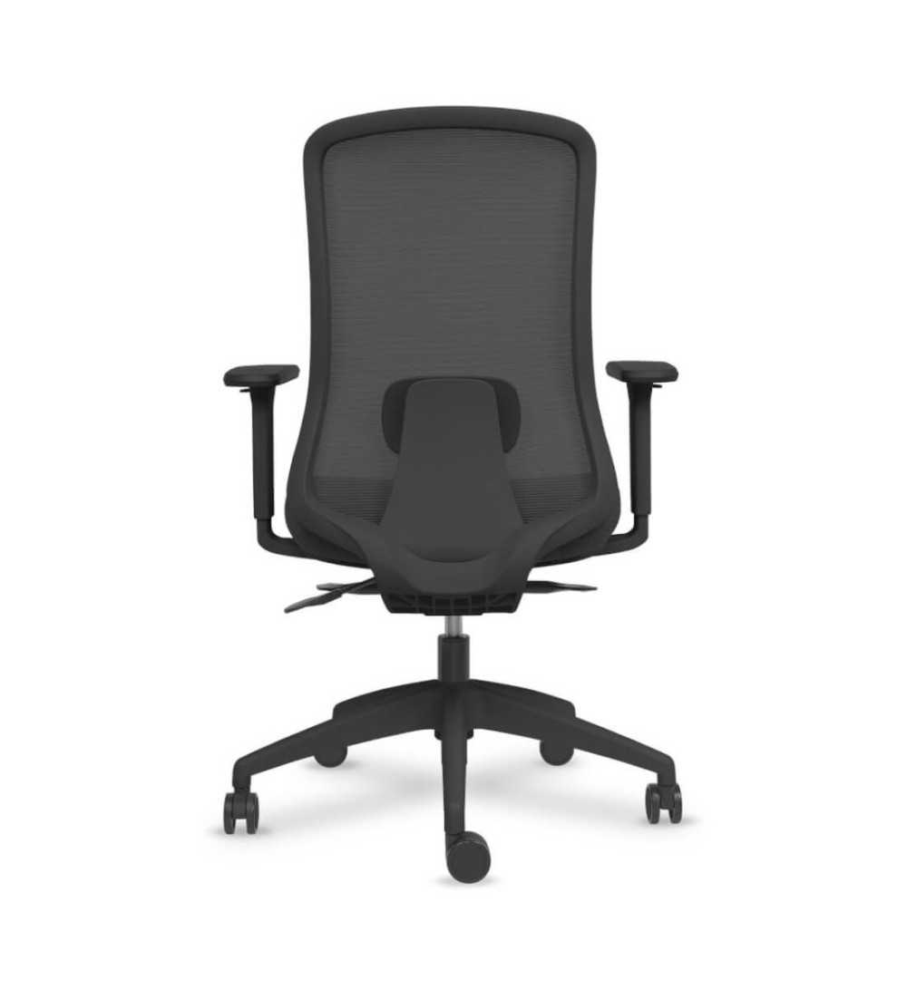 Silla ergonómica de oficina modelo DYNAMIS negro, brazos regulables, mecanismo SYNCRO