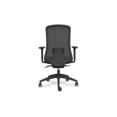 Silla ergonómica de oficina modelo DYNAMIS negro, brazos regulables, mecanismo SYNCRO