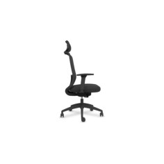 Silla ergonómica de oficina modelo DYNAMIS negro  con cabezal, brazos regulables, mecanismo SYNCRO