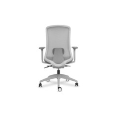 Silla ergonómica de oficina modelo DYNAMIS gris, brazos regulables, mecanismo SYNCRO