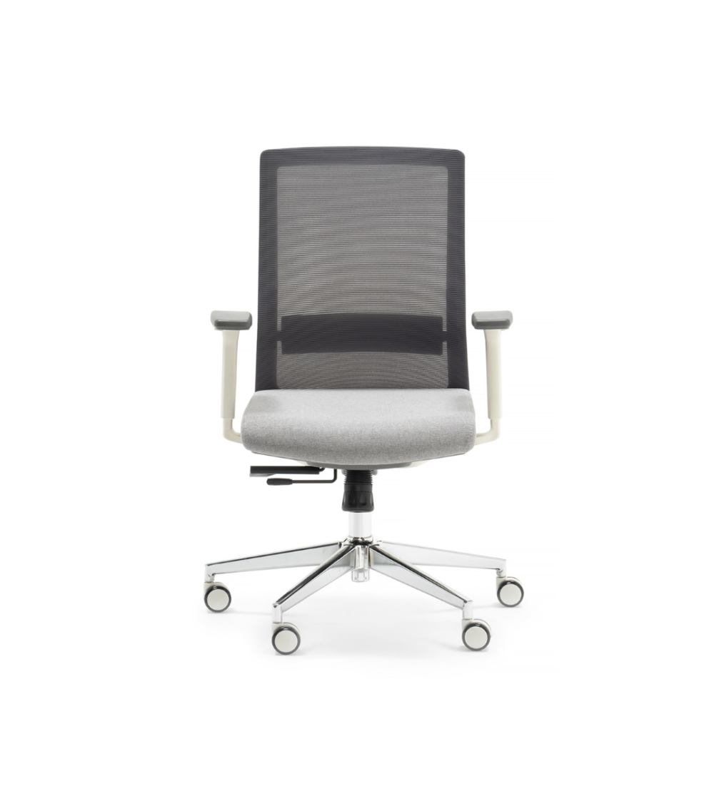 Silla ergonómica NIZA de Euromof en acabado blanco, uso recomendado 8 horas-3 Silla ergonómica NIZA de Euromof en acabado blanco, uso recomendado 8 horas-3