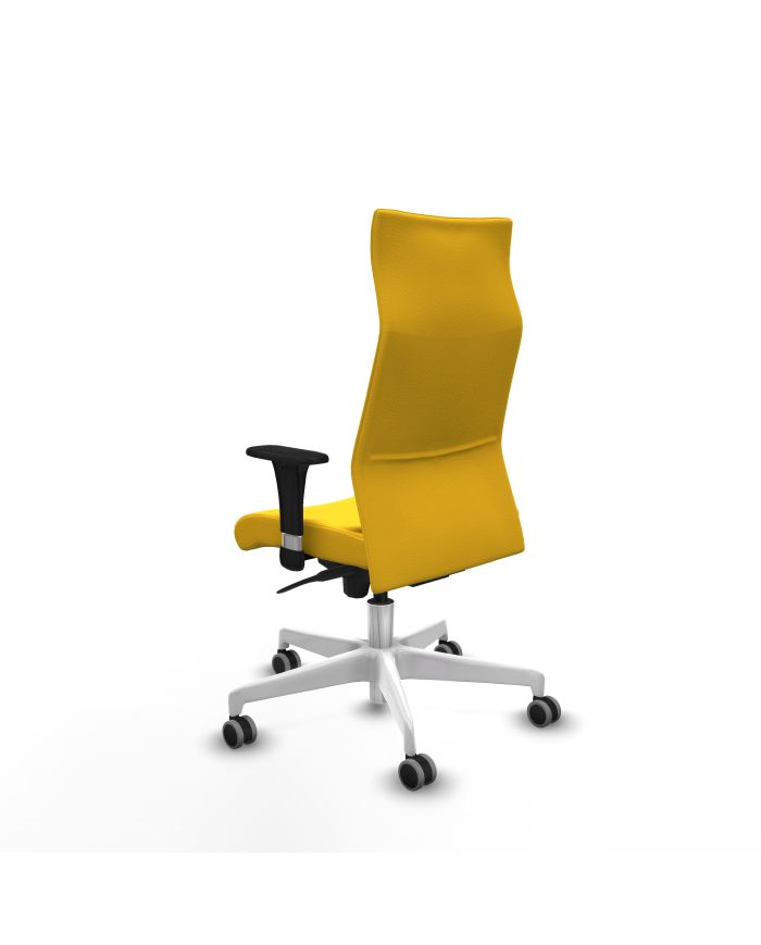 Silla Ergonómica Albacete XL sincro brazos 1D base blanca