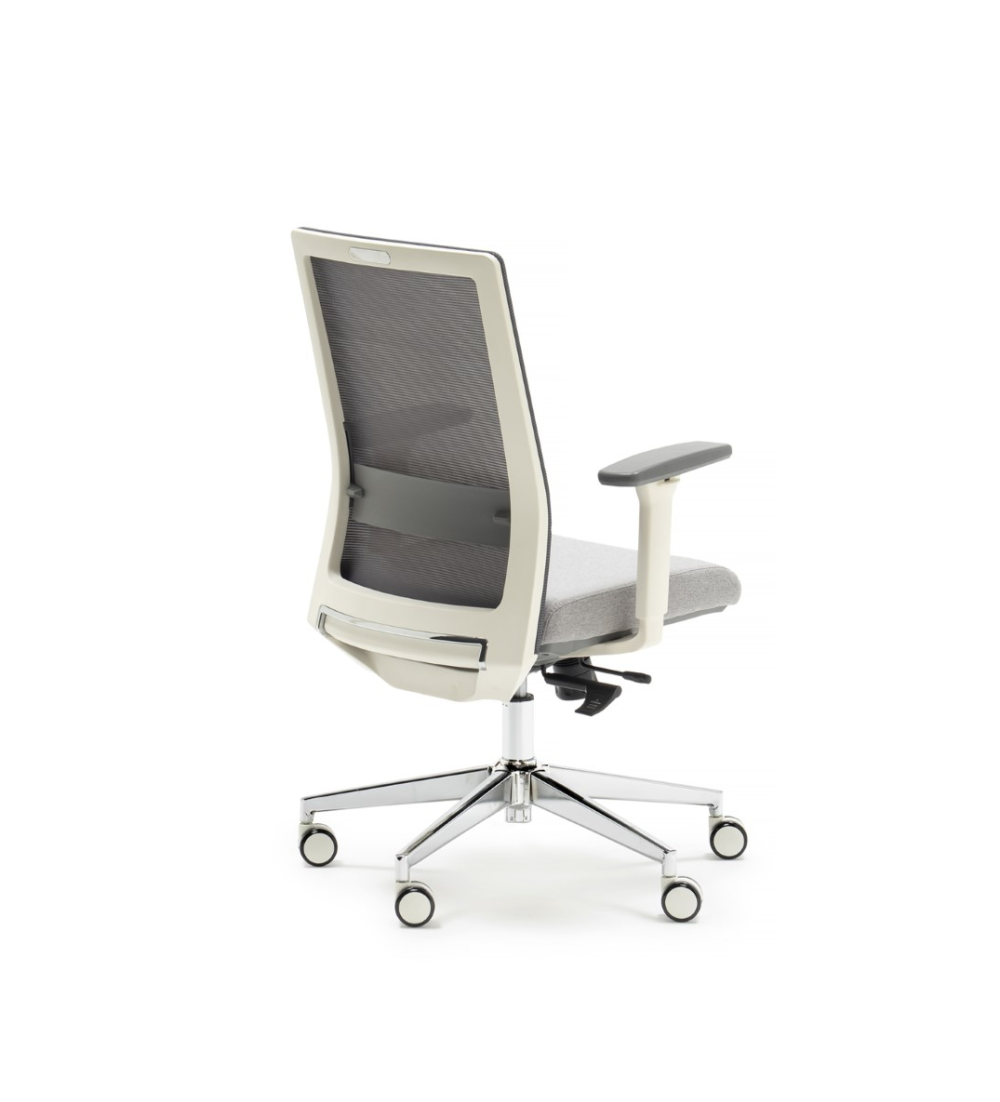 Silla ergonómica NIZA de Euromof en acabado blanco, uso recomendado 8 horas-4 Silla ergonómica NIZA de Euromof en acabado blanco, uso recomendado 8 horas-4