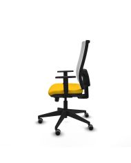 Silla Ergonómica Horna traslack blanca bali brazos 1D base piramidal