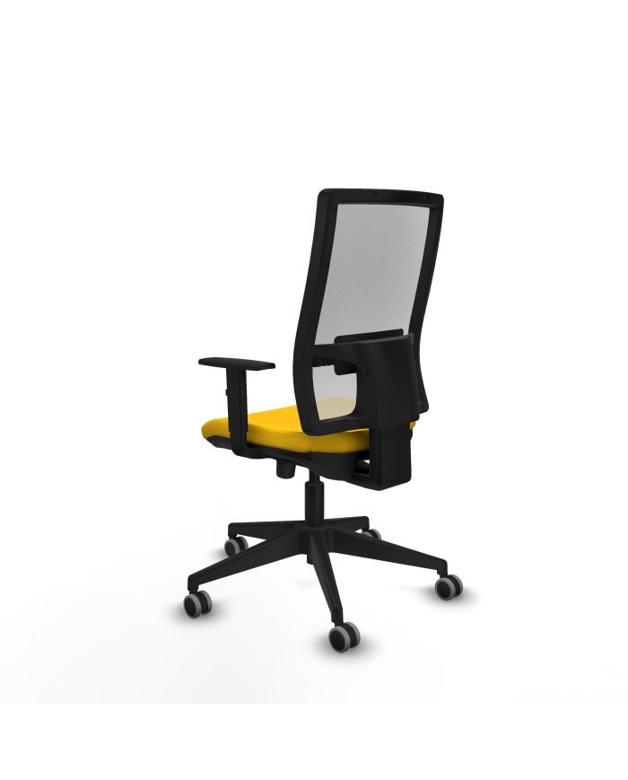 Silla Ergonómica Horna traslack blanca bali brazos 1D base piramidal