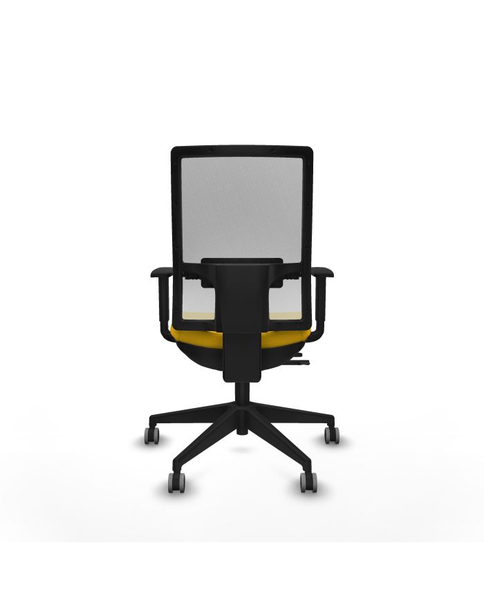 Silla Ergonómica Horna traslack blanca bali brazos 1D base piramidal