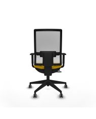 Silla Ergonómica Horna traslack blanca bali brazos 1D base piramidal