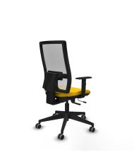 Silla Ergonómica Horna traslack blanca bali brazos 1D base piramidal